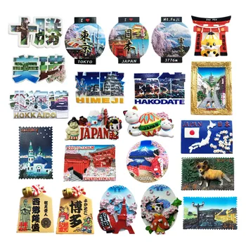Azija Japonija Skonis 3D šaldytuvas Magnetas Turistiniai suvenyrai Šaldytuvas Magnetinis dekoravimas Dirbinių kolekcija Rankdarbių dovana