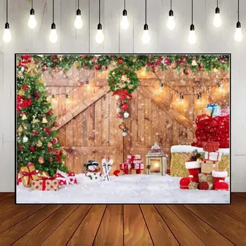 Linksmų Kalėdų Kalėdų Senelio fonas Kūdikio dušo fotografija Fonas Claus meduolių namelis Nuotrauka Šiaurės elnių Kalėdų namų tapetai