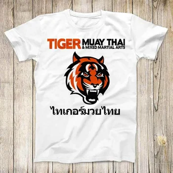 Muay Thai Tiger Fighting Shirt Thailand Sport Design Super Cool Fashion Top 2722