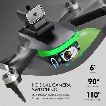 S5S Mini Profesional Drone 8K 4K HD Dviguba kamera Kliūčių išvengimas Fotografavimas iš oro Bešepetėlinis sulankstomas Quadcopter žaislinis dronas