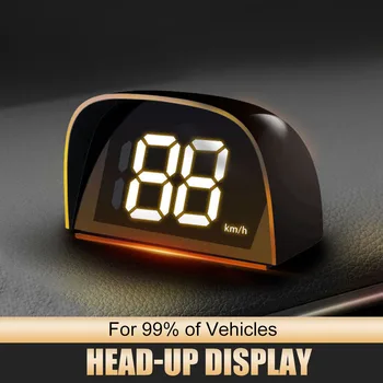 Universal Car GPS HUD 5V USB Head Up Display Digital Spidometer Cigarečių žiebtuvėlis Plug&Play Didelis šriftas KMH/MPH Auto priedai