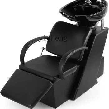 XL šampūno kėdė didmeninė prekyba gulint pusę veido lovos salono lovos kirpykla specialus keraminis baseinas